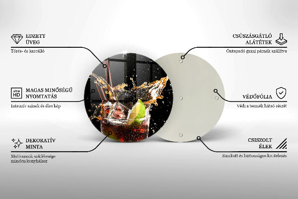De vidrio templado Beber con hielo