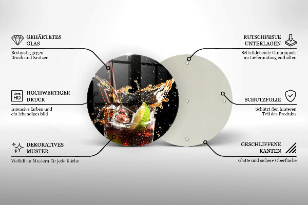 De vidrio templado Beber con hielo