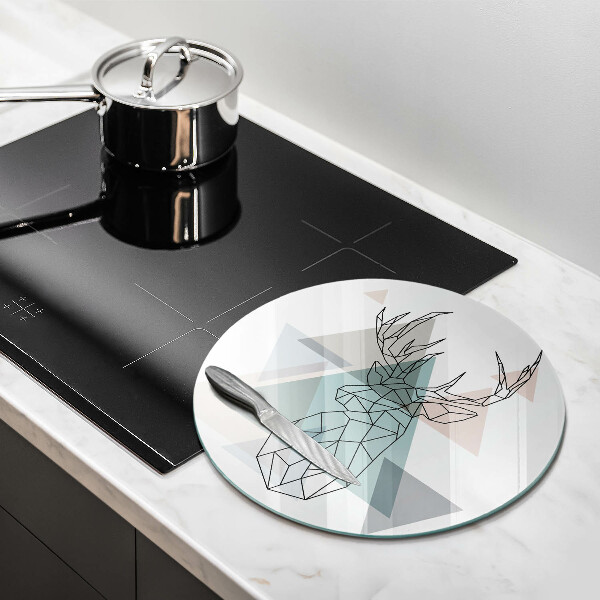 De vidrio templado Ciervo abstracto