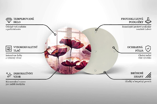 De vidrio templado Pintura de flores