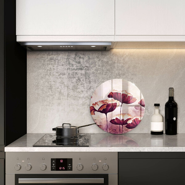 De vidrio templado Pintura de flores