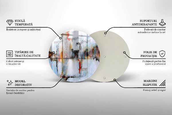 De vidrio templado Pinturas de abstraccion