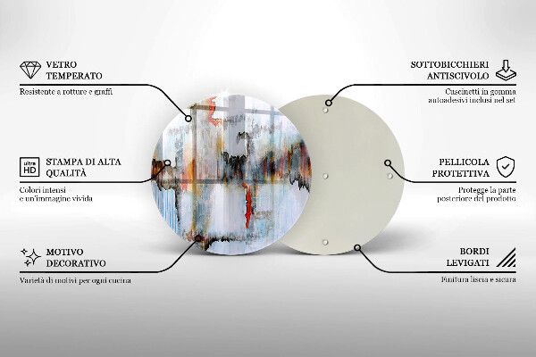 De vidrio templado Pinturas de abstraccion