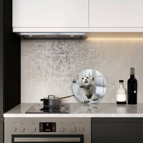 De vidrio templado Pequeño gatito lindo