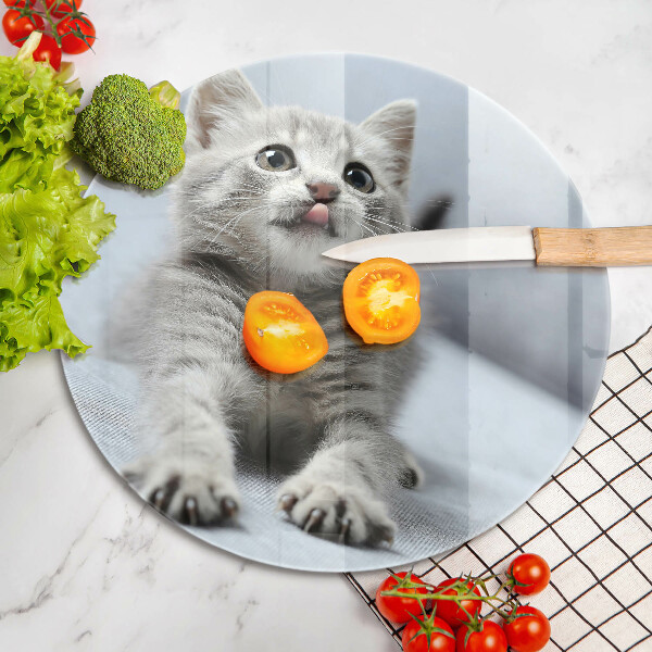 De vidrio templado Pequeño gatito lindo