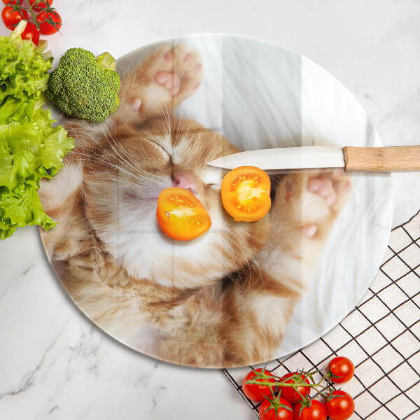 De vidrio templado Pequeño gatito lindo