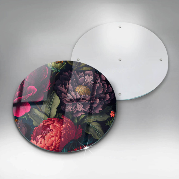 De vidrio templado Hermosas flores