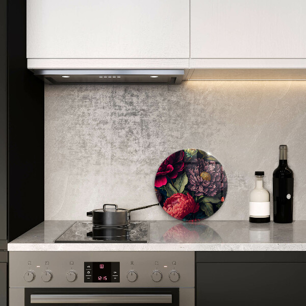 De vidrio templado Hermosas flores