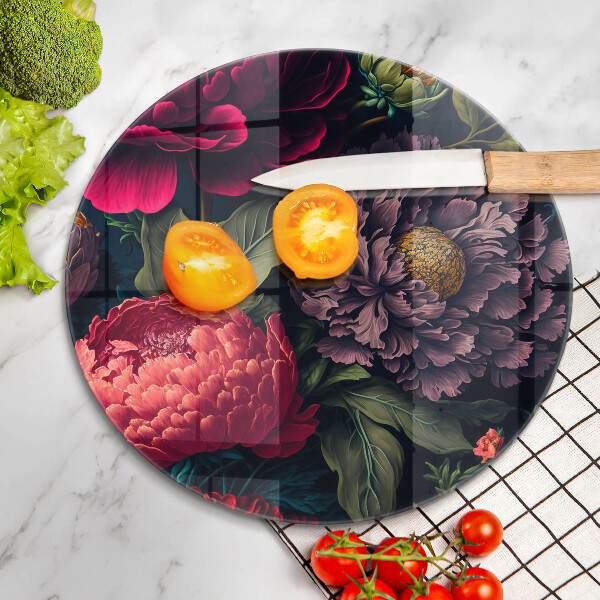 De vidrio templado Hermosas flores