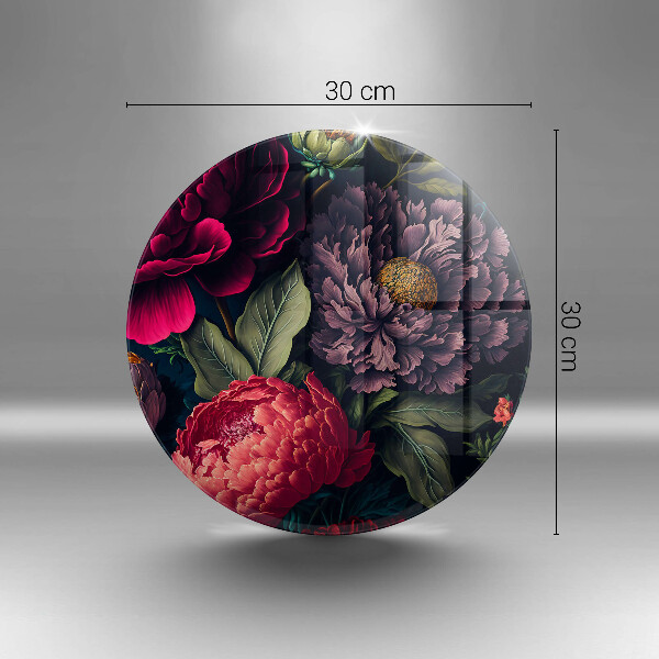 De vidrio templado Hermosas flores