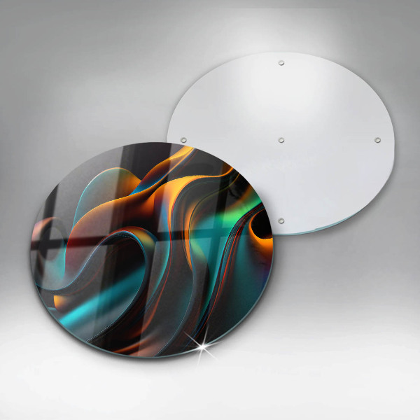 De vidrio templado Abstracción colorida