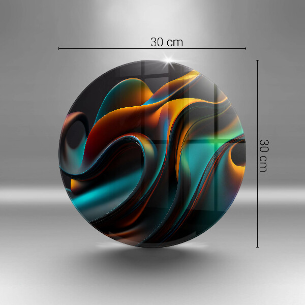 De vidrio templado Abstracción colorida