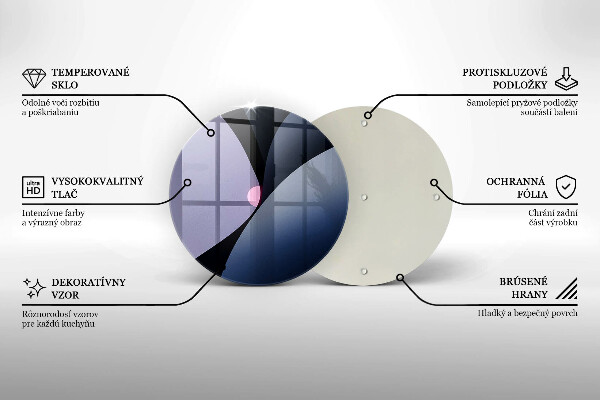 De vidrio templado Formas abstractas