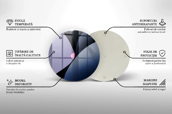 De vidrio templado Formas abstractas