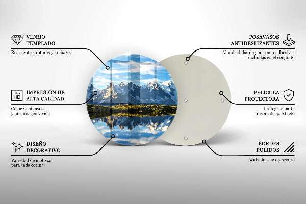 De vidrio templado Paisaje de montaña