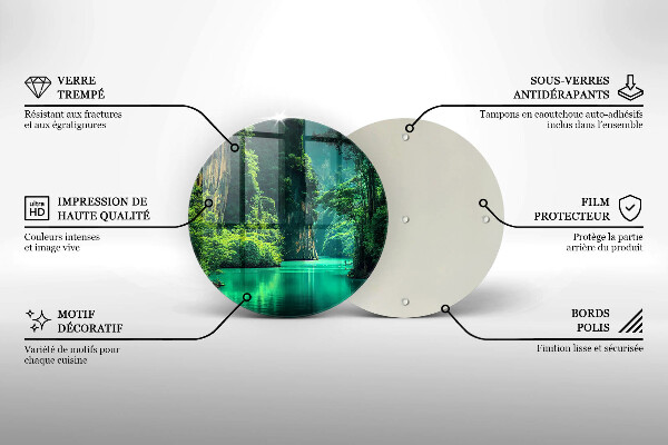 De vidrio templado Paisaje de laguna