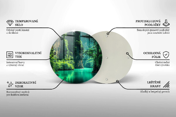 De vidrio templado Paisaje de laguna