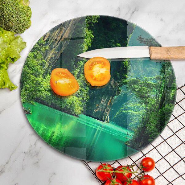 De vidrio templado Paisaje de laguna