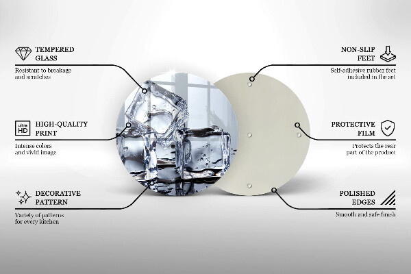De vidrio templado Cubos de hielo