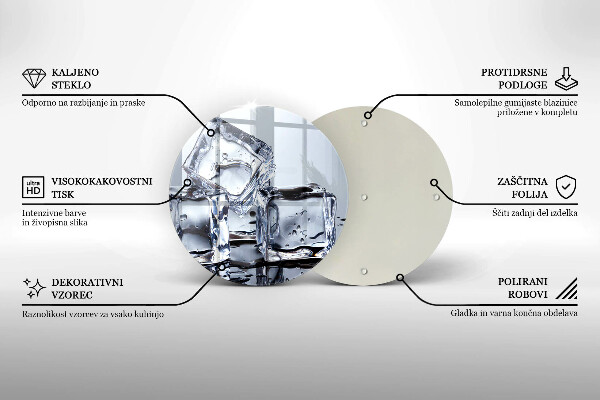 De vidrio templado Cubos de hielo