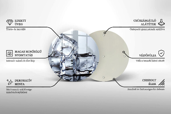De vidrio templado Cubos de hielo