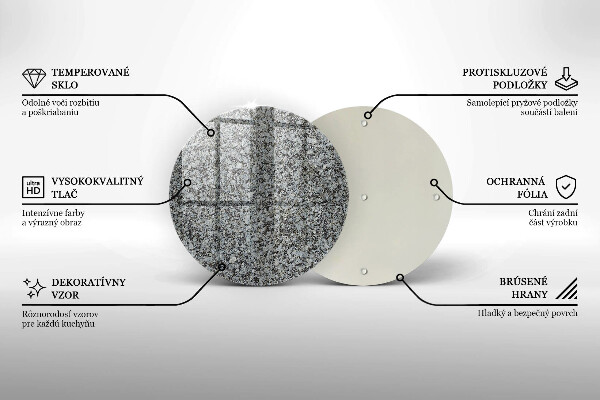 De vidrio templado Textura de piedra