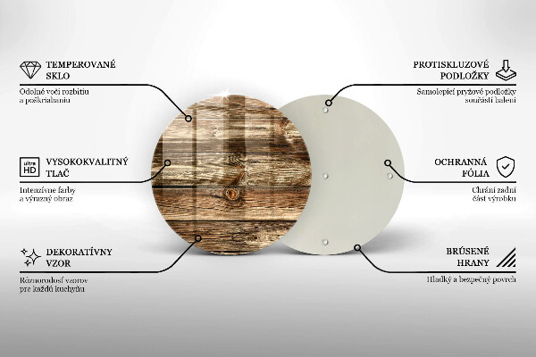 De vidrio templado Textura de tablón de madera
