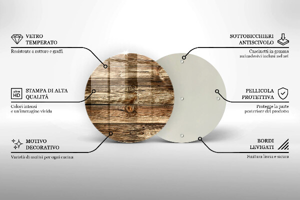 De vidrio templado Textura de tablón de madera
