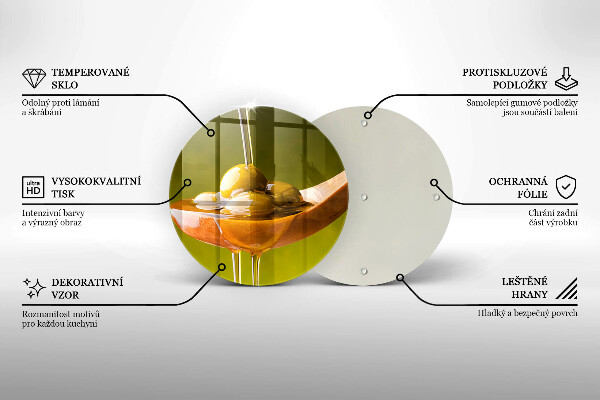 De vidrio templado Aceite de oliva y aceitunas