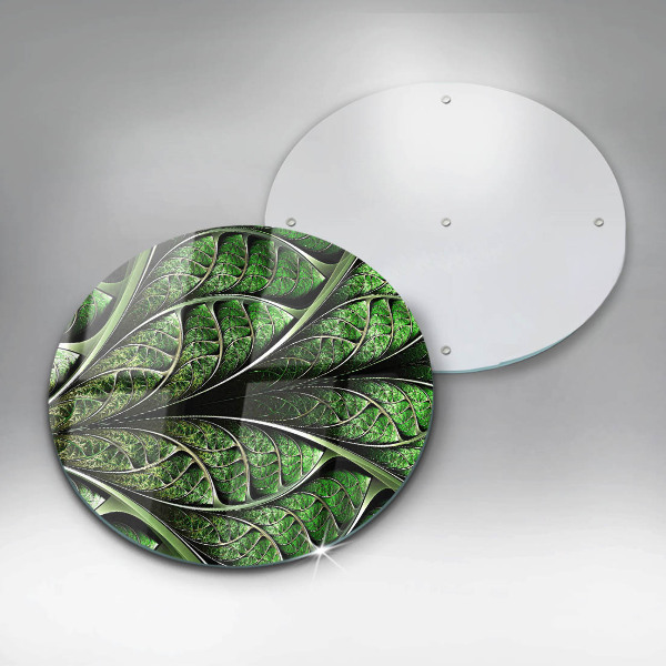 De vidrio templado Estructura de las venas de la hoja