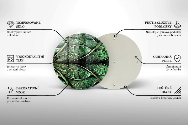 De vidrio templado Estructura de las venas de la hoja