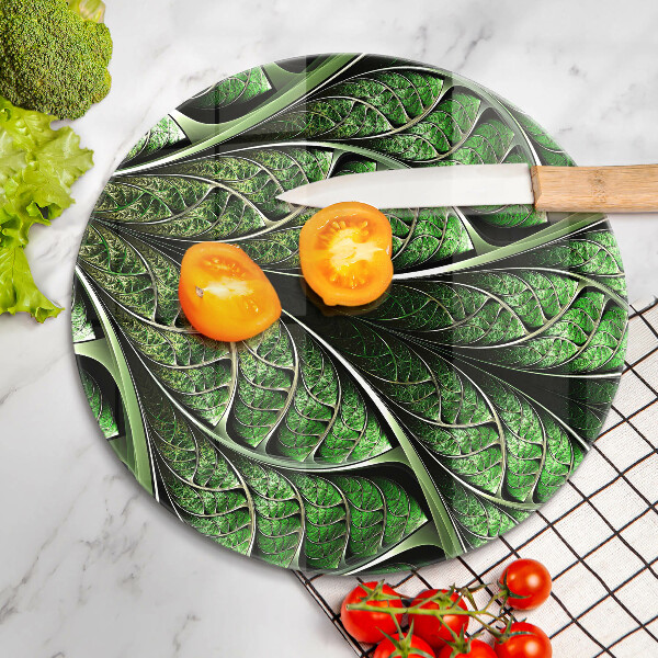 De vidrio templado Estructura de las venas de la hoja