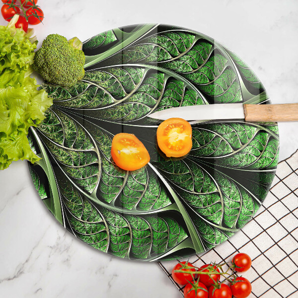 De vidrio templado Estructura de las venas de la hoja