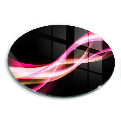 De vidrio templado Humo de neón abstracto