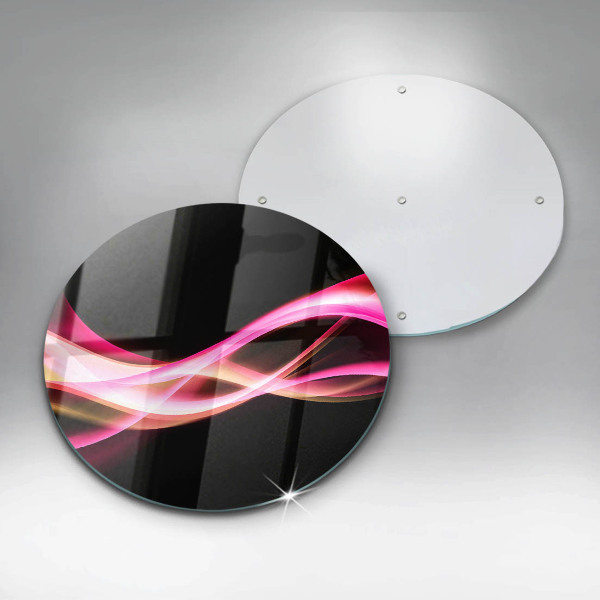 De vidrio templado Humo de neón abstracto