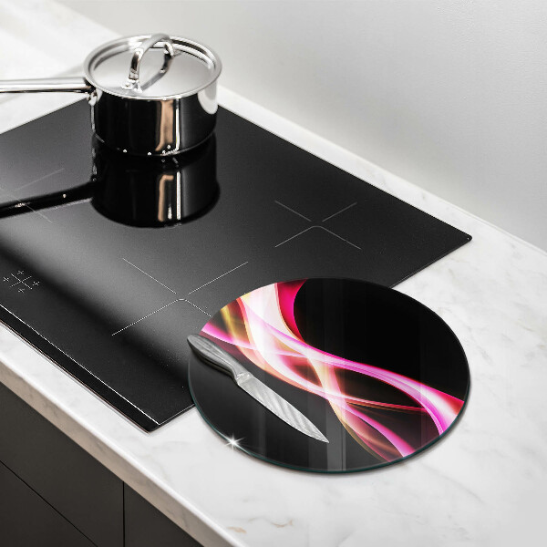 De vidrio templado Humo de neón abstracto