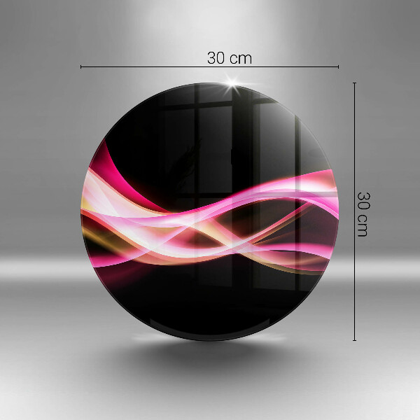 De vidrio templado Humo de neón abstracto