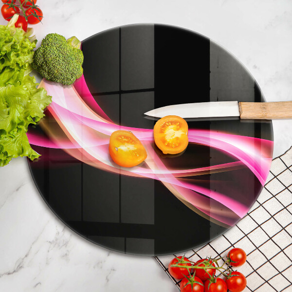 De vidrio templado Humo de neón abstracto