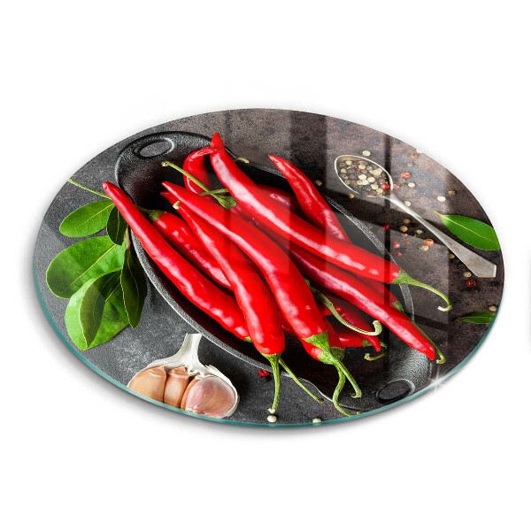 De vidrio templado Chiles rojos