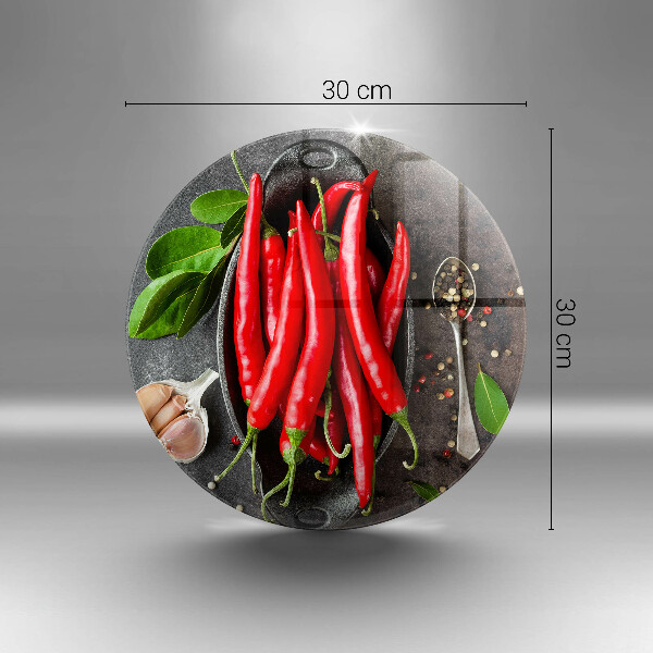 De vidrio templado Chiles rojos