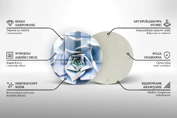 De vidrio templado Planta de flores