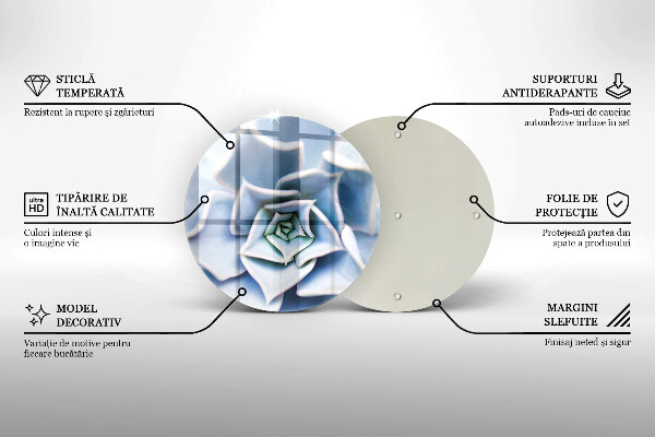 De vidrio templado Planta de flores