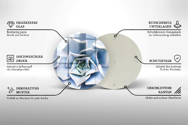 De vidrio templado Planta de flores