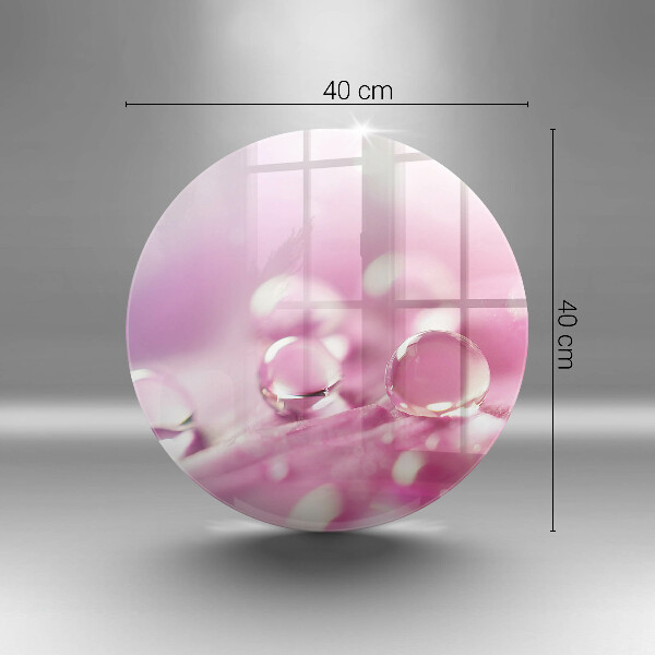 De vidrio templado Pétalos de flores de rocío
