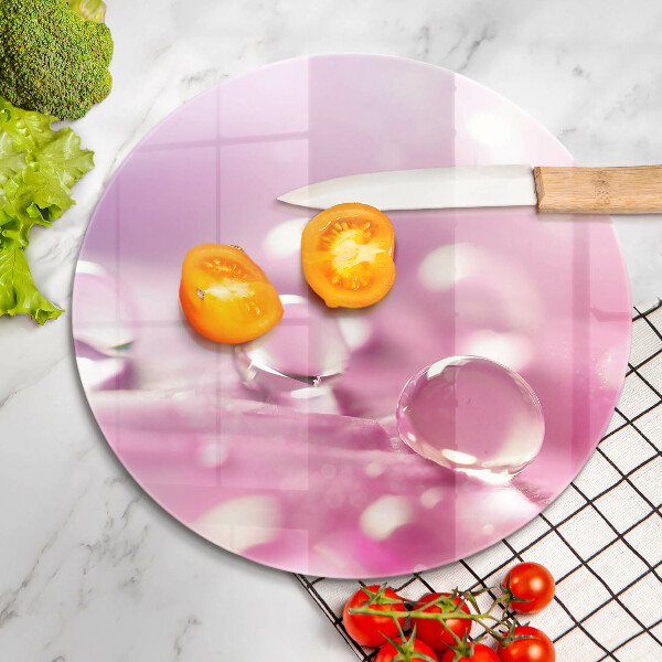 De vidrio templado Pétalos de flores de rocío