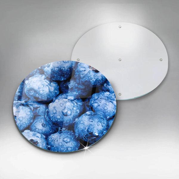 De vidrio templado Arándanos jugosos