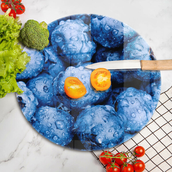 De vidrio templado Arándanos jugosos