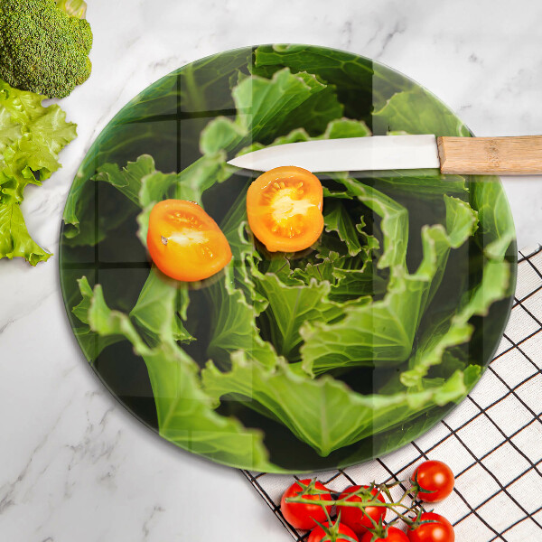 De vidrio templado Comer hojas de lechuga