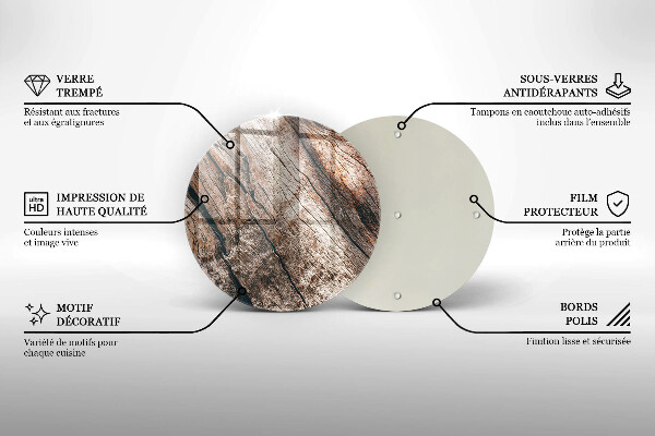De vidrio templado Estructura de madera