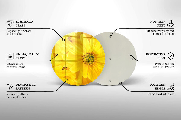 De vidrio templado Pétalos de flor